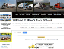 Tablet Screenshot of hankstruckpictures.ca