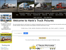 Tablet Screenshot of hankstruckpictures.com